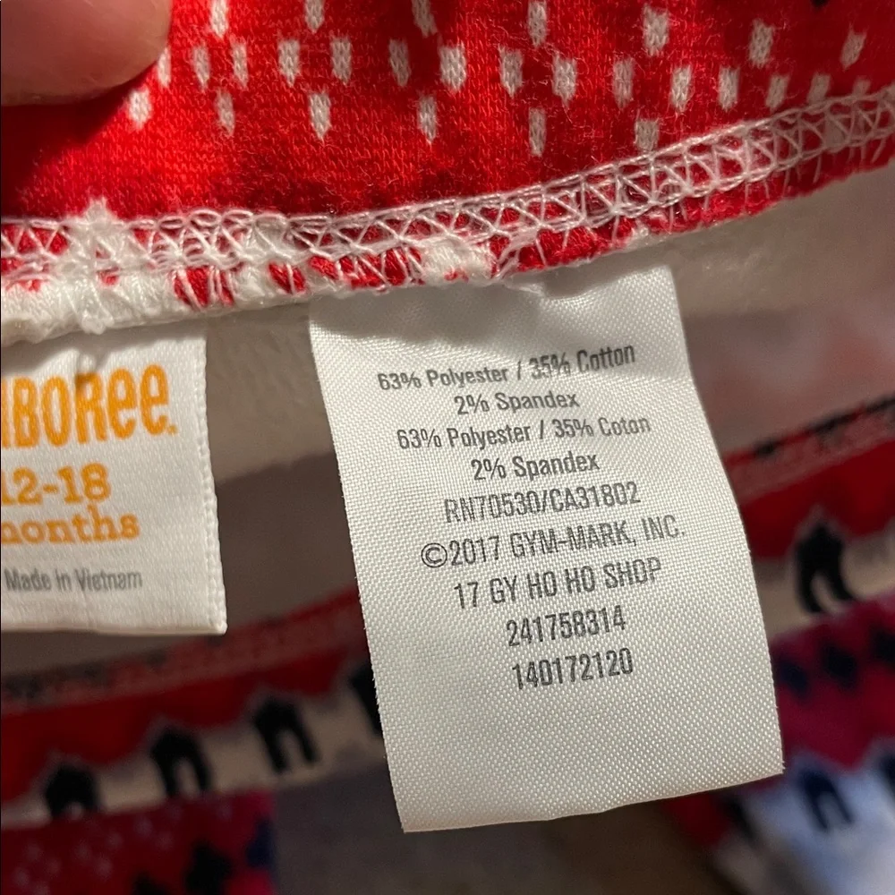 Gymboree Red and Gray Kids Matching Set